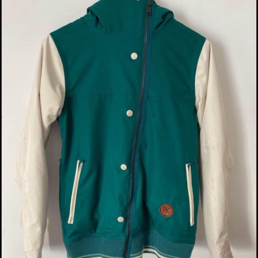 Holden turquoise snowboard jacket